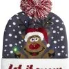 Overig Beanie Let It Snow Met LED-verlichting