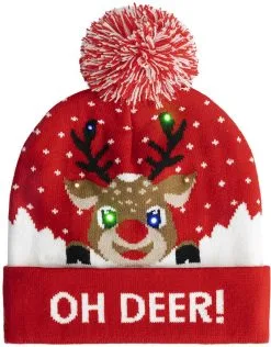 Overig Beanie Oh Deer! Met LED-verlichting