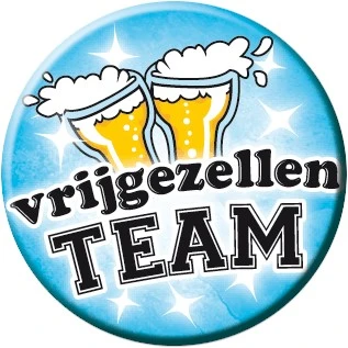 Overig Button Vrijgezellenteam Blauw