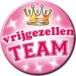 Overig Button Vrijgezellenteam Roze