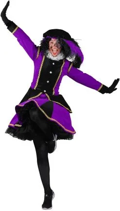 Overig Dames Pietenpak Madrid Zwart/Paars