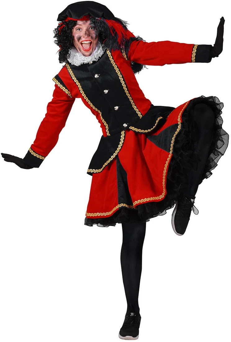 Overig Dames Pietenpak Madrid Zwart/Rood