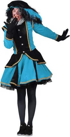 Overig Dames Pietenpak Madrid Zwart/Turquoise