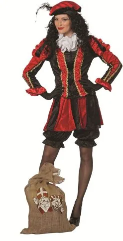 Overig Dames Pietenpak Pepita Rood-Zwart