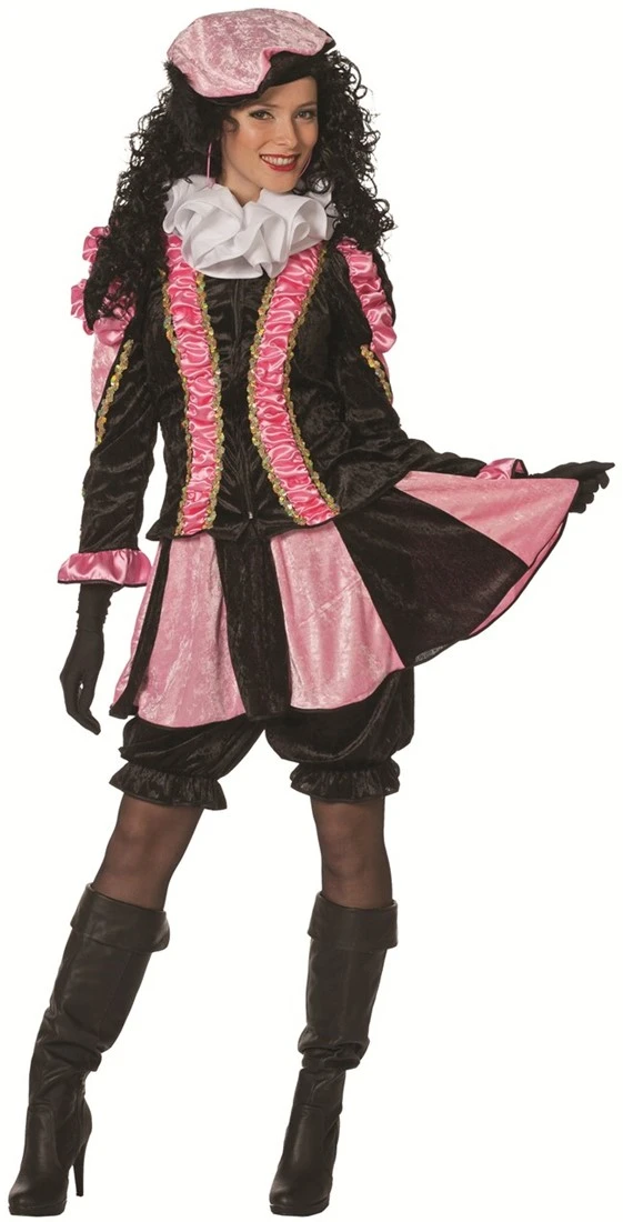 Overig Dames Pietenpak Pepita Roze-Zwart