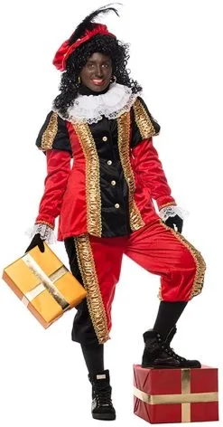 Overig Dames Pietenpak Zwart/Rood Luxe