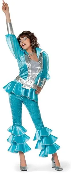Overig Dameskostuum Mama Mia Luxe Turquoise