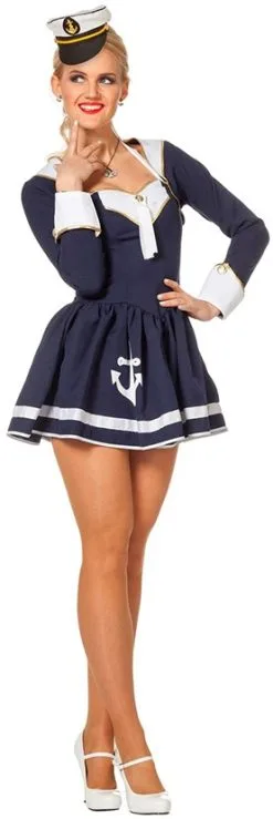 Overig Dameskostuum Sexy Matroosje Navy