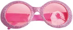 Overig Disco Bril Glitter Ovaal Roze