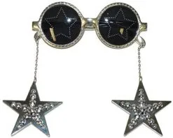 Overig Disco Bril Star De Luxe Zilver