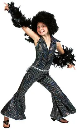 Overig Disco Jumpsuit Zwart Voor Meisjes