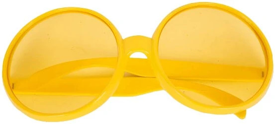 Overig Discobril Rond Groot Geel