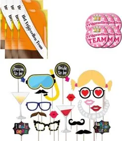 Carnavalsland Feestpakket Vrijgezellenfeest Dames (6 Personen)