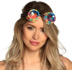 Overig Festival Bril Regenboog Caleidoscoop