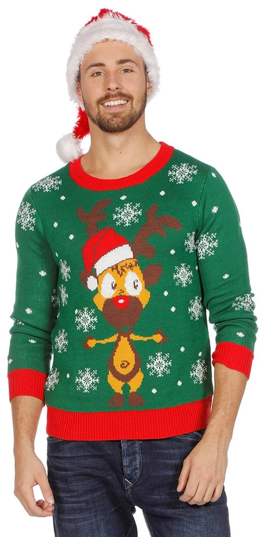 Overig Groene Kersttrui Met Rudolf - Afbeelding 6