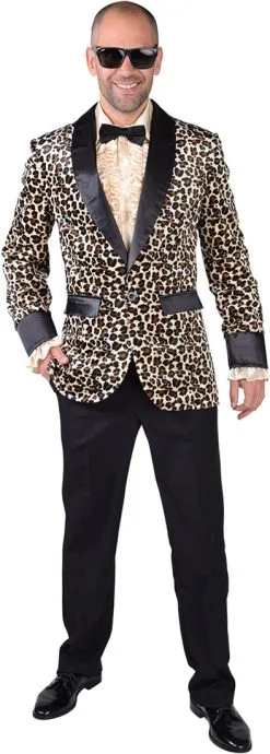 Overig Heren Colbert Sheeba Met Panterprint