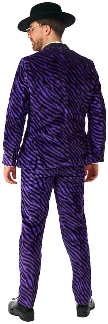 Herenkostuum Suitmeister Pimp Faux Fur Purple - Afbeelding 2