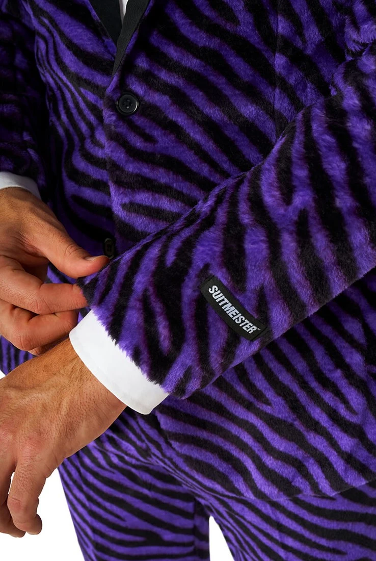 Herenkostuum Suitmeister Pimp Faux Fur Purple - Afbeelding 6