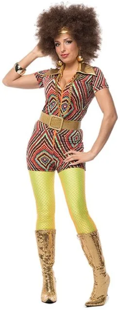 Overig Hippy Disco Catsuit Retro