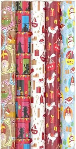 Overig Inpakpapier Sinterklaas 46,5x250cm