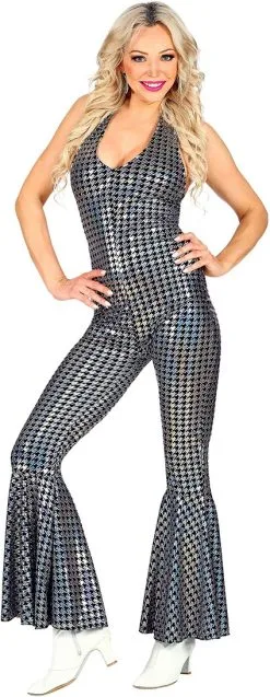Overig Jumpsuit Disco Seventies Holografic Flash