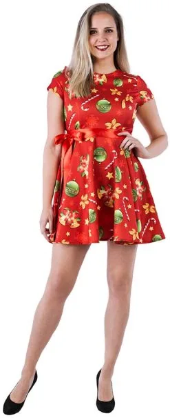 Overig Kerst Jurkje Christmas Bells Rood