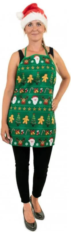 Overig Kerst Schort Merry Christmas Groen