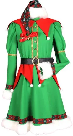 Overig Kerstelf Kostuum Vrouw Luxe