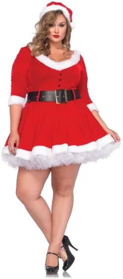 LEG AVENUE Kerstjurkje Miss Santa (Plus Size)