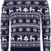 Overig Kersttrui Klassiek Donker Blauw