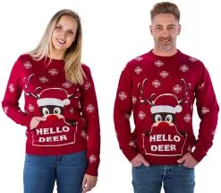 Overig Kersttrui Rudolph Hello Deer