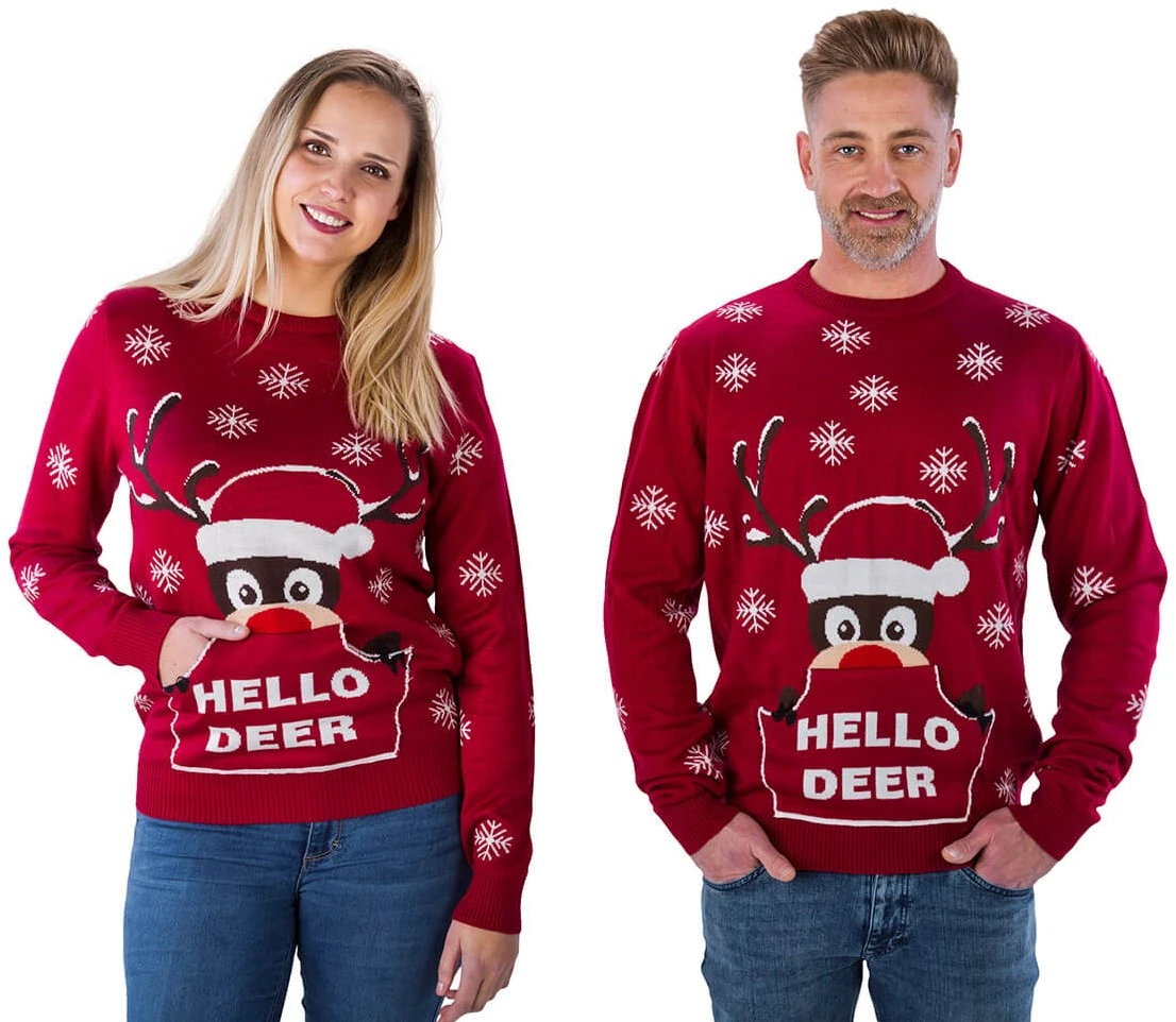 Overig Kersttrui Rudolph Hello Deer