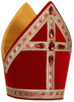 Overig Kokermijter Fluweel Traditioneel Rood