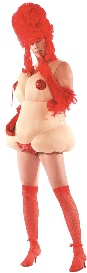 Overig Kostuum Blote Dikke Dame