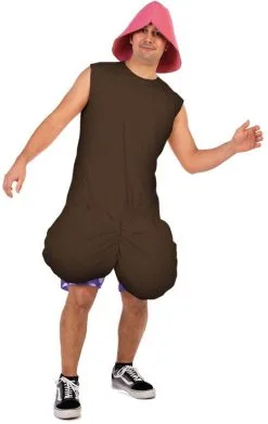 Overig Kostuum Crazy Penis Bruin