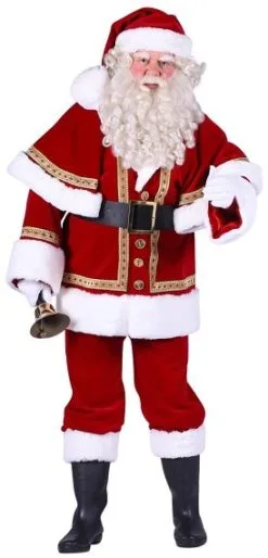 Overig Kostuum Kerstman Fluweel Luxe