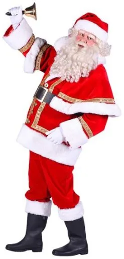 Overig Kostuum Kerstman Luxe Met Cape (Polyesther)