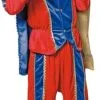 Overig Kostuum Zwarte Piet Luxe Met Cape Blauw-Rood