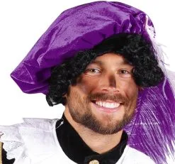 Overig Pietenmuts Paars Luxe - Polyester