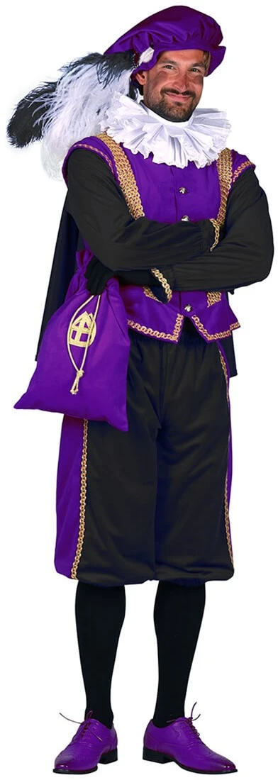 Overig Pietenpak Amsterdam Paars-Zwart Luxe - Afbeelding 2