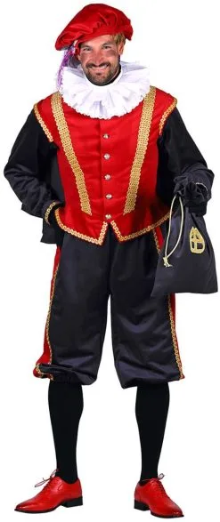 Overig Pietenpak Amsterdam Rood-Zwart Luxe