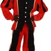 Overig Pietenpak Carlos Polyester Fluweel Rood/Zwart