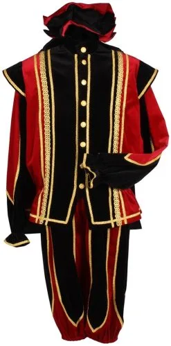 Overig Pietenpak Toledo Zwart-Rood Luxe