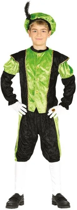 Overig Pietenpakje Groen-Zwart Voor Kinderen