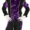 Overig Pietenpakje Paars-Zwart Voor Kinderen