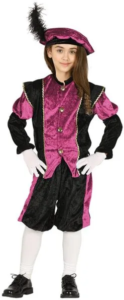 Overig Pietenpakje Roze-Zwart Voor Kinderen