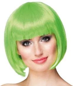 Overig Pruik Bobline Cabaret Groen