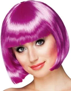 Overig Pruik Bobline Cabaret Paars