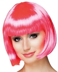 Overig Pruik Bobline Cabaret Pink
