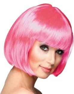 Overig Pruik Bobline Cabaret Roze